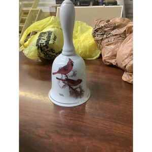 6" Dinner Bell Porcelain Birds Glen Loates
